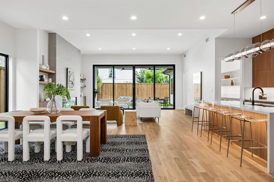 Furnished interior view inside a new home in , Dallas (Image 26).