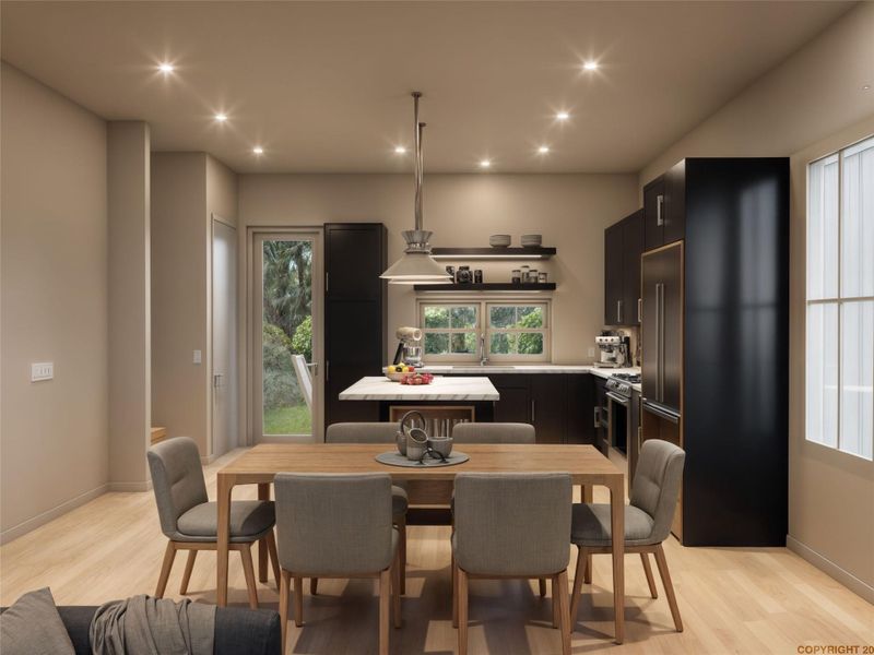 Furnished interior view inside a new home in , Austin (Image 8).