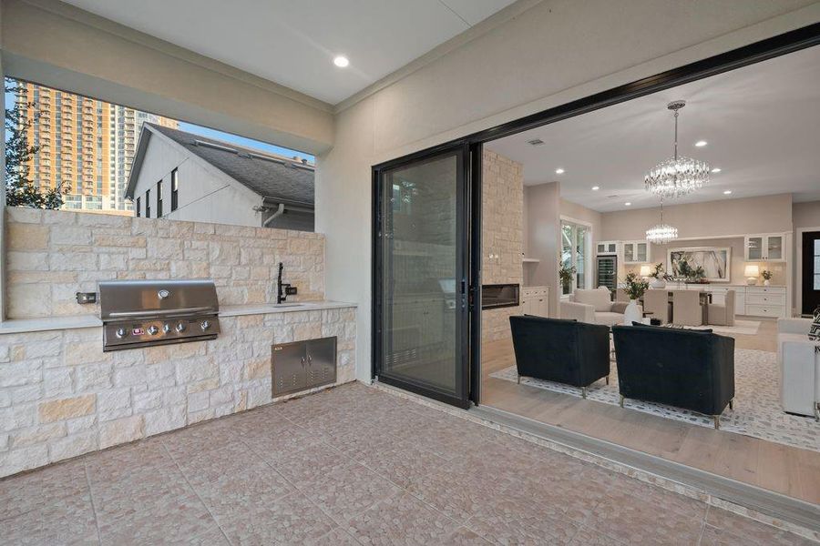 Exterior details and patio area of a home in , Houston (Image 26).