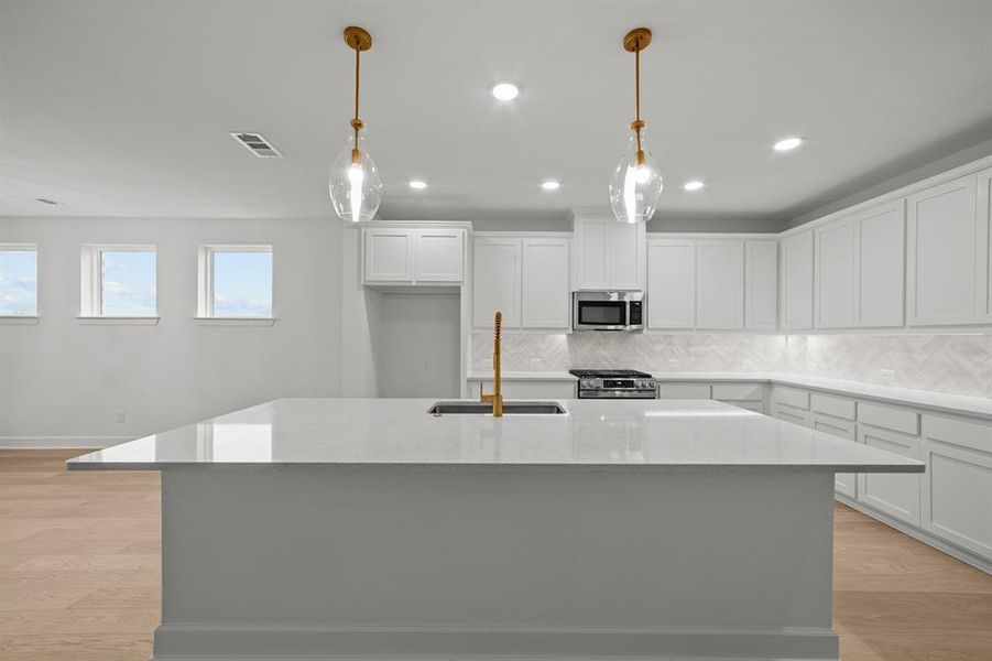 Furnished interior view inside a new home in Treeline, Justin (Image 8).