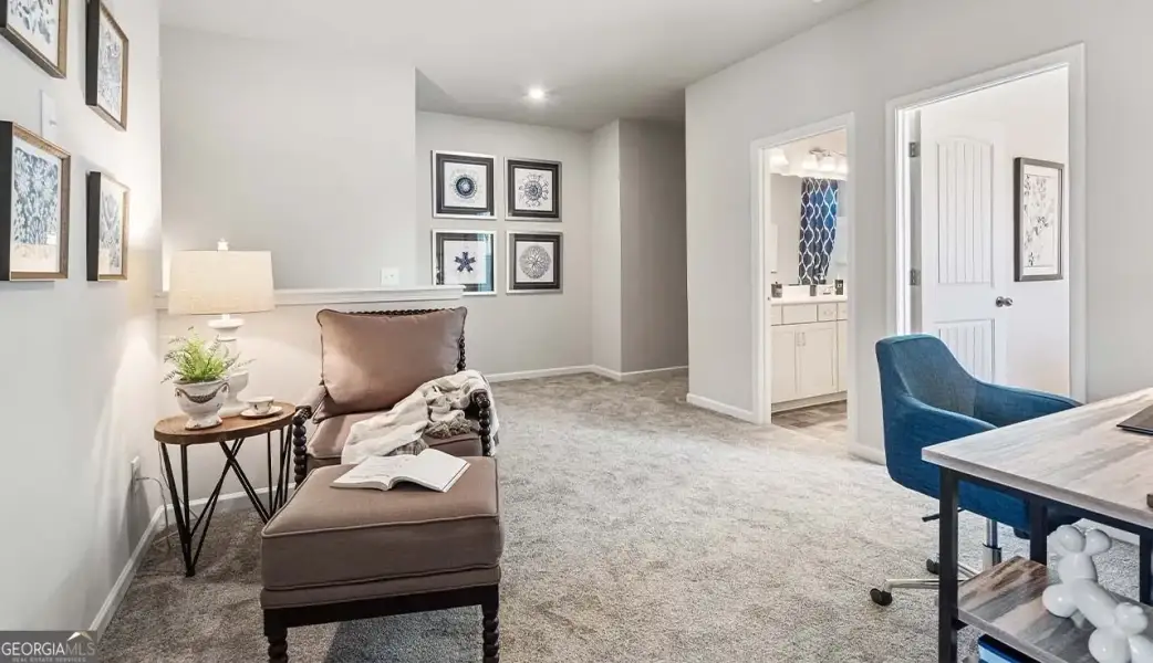 Furnished interior view inside a new home in Bryson Farms, Byron (Image 13).