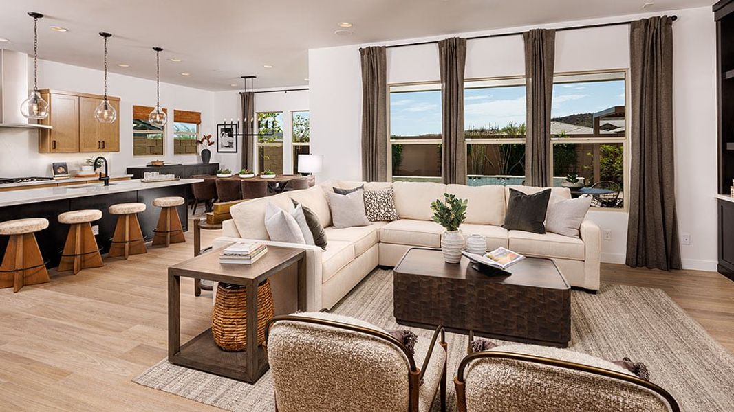 Representative furnished interior of a home built from the Cascade by Taylor Morrison in Saddleback, Peoria (Image 5). Representative furnished interior of a home built from the Cascade by Taylor Morrison in Saddleback, Peoria (Image 5).