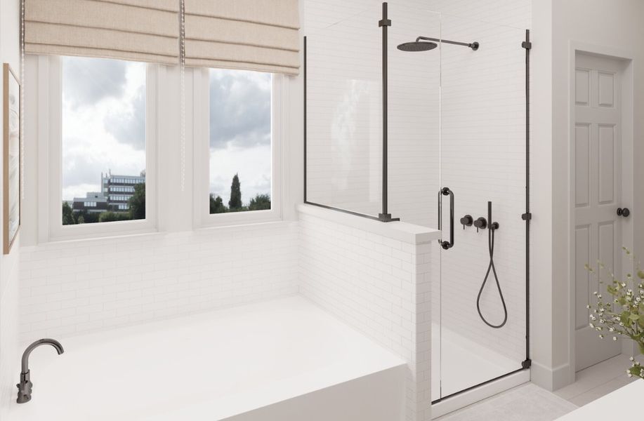 Representative furnished interior of a home built from the Conroe by Beazer Homes in Waterbend, Euless (Image 6).