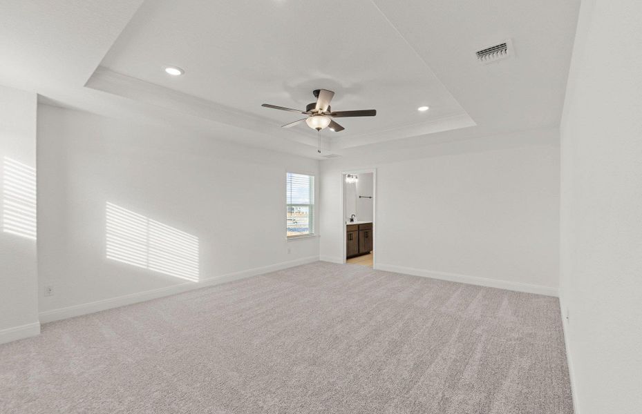 Spacious, unfurnished interior of a new home in Patterson Ranch, Georgetown (Image 22). Spacious, unfurnished interior of a new home in Patterson Ranch, Georgetown (Image 22).
