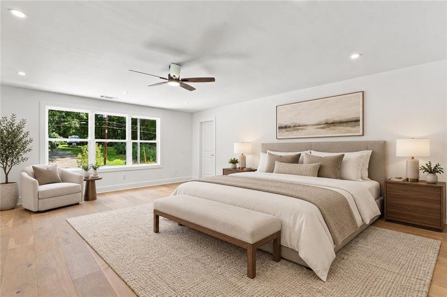 Furnished interior view inside a new home in , Sugar Hill (Image 19).