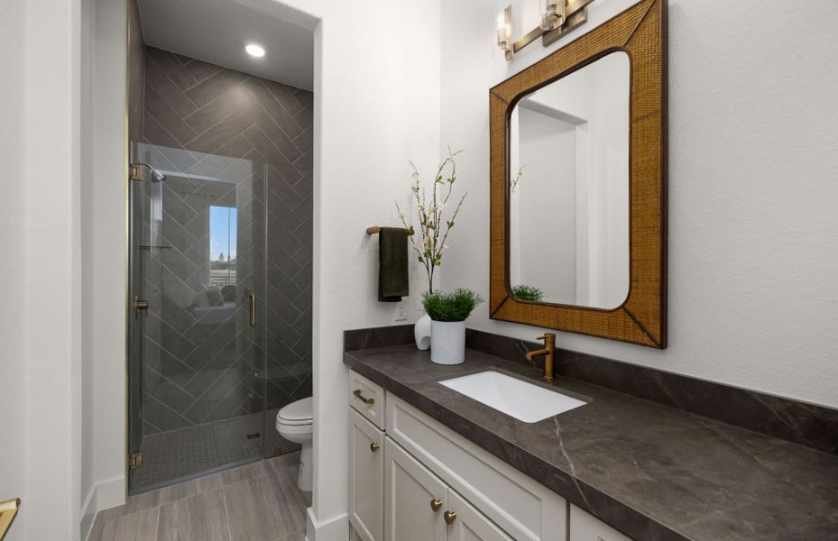 Representative furnished interior of a home built from the Renown by Del Webb in Del Webb Austin at Lost Pines, Bastrop (Image 33). Representative furnished interior of a home built from the Renown by Del Webb in Del Webb Austin at Lost Pines, Bastrop (Image 33).