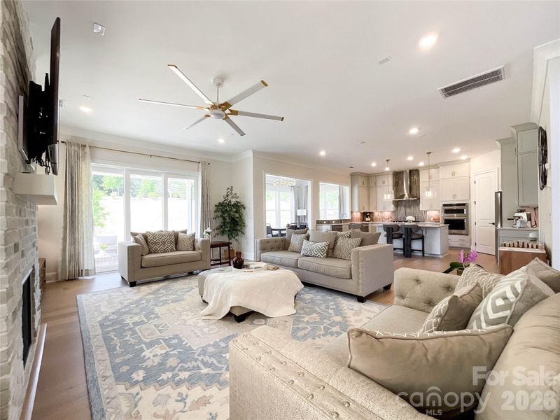 Furnished interior view inside a new home in , Huntersville (Image 36).