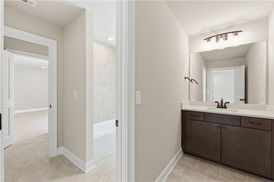 Furnished interior view inside a new home in Ford Landing, Acworth (Image 19). Furnished interior view inside a new home in Ford Landing, Acworth (Image 19).