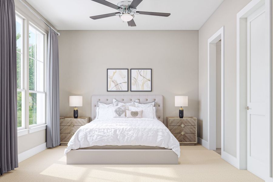 Representative furnished interior of a home built from the Savoy by Tri Pointe Homes in Harvest Green, Richmond (Image 11).