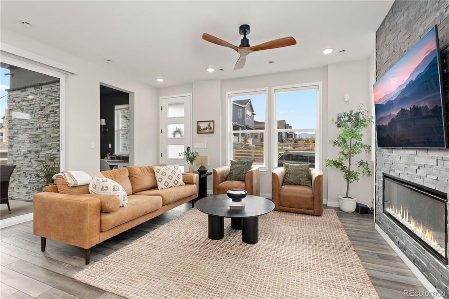Furnished interior view inside a new home in , Littleton (Image 9).