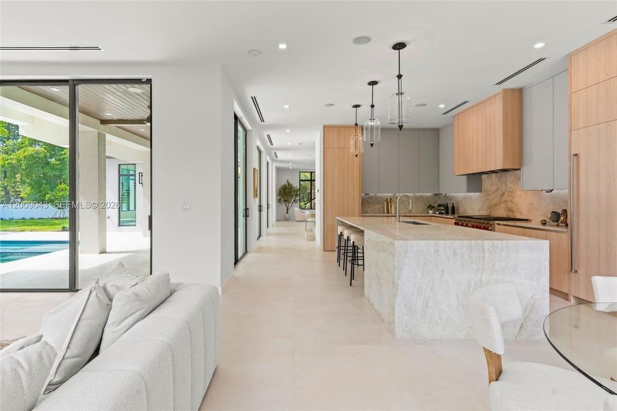 Furnished interior view inside a new home in , Coral Gables (Image 9).
