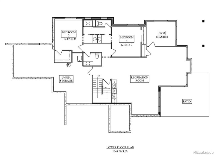 Basement floor plan of the Carmith Circle Basement floor plan of the Carmith Circle