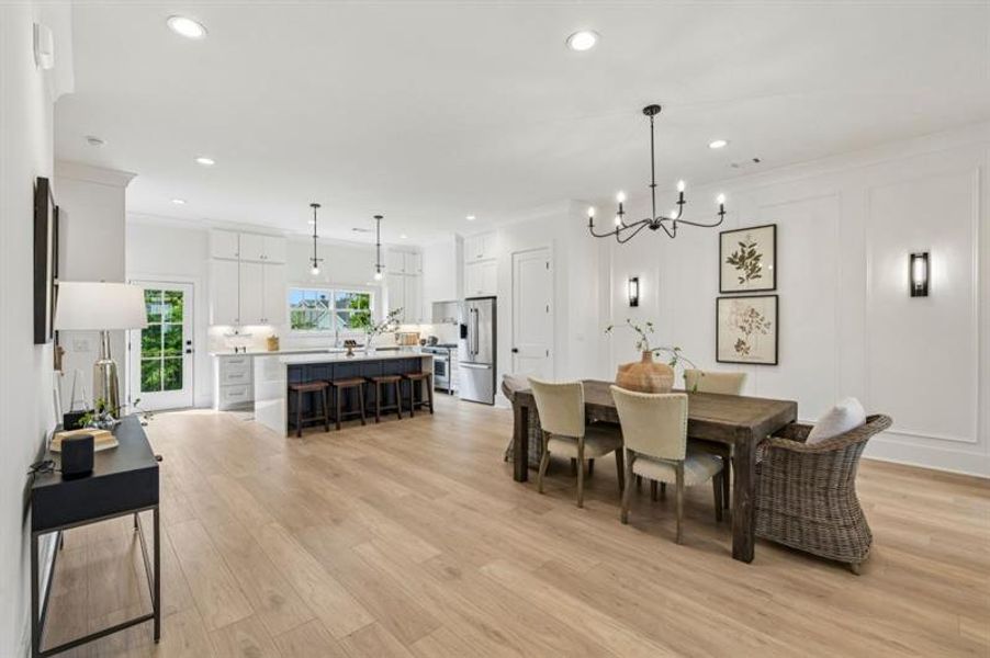 Furnished interior view inside a new home in Skyview On Broad, Sugar Hill (Image 11).