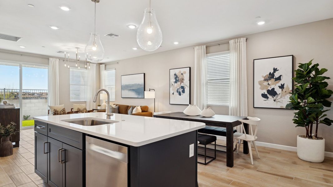 Furnished interior view inside a new home in The Buttes at Mystic, Peoria (Image 13).