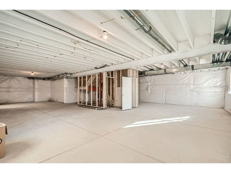 In-progress construction of a new home in Farmstead, Berthoud, CO (Image 36).