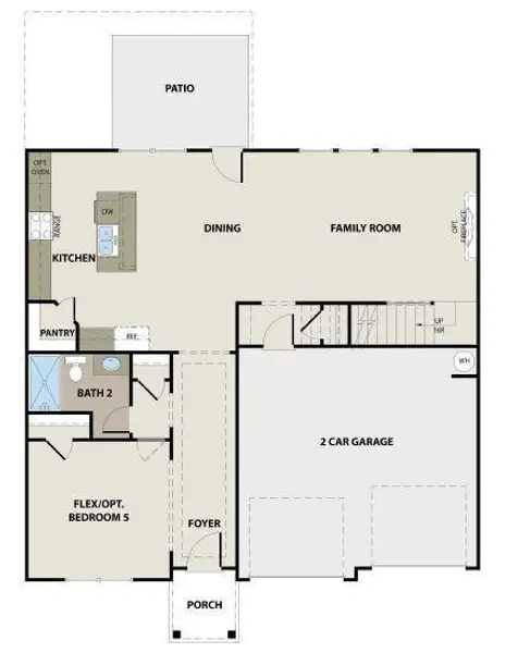 2D floor plan layout of this home in , Commerce, GA (Image 3).