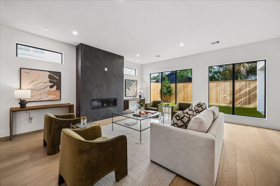 Furnished interior view inside a new home in , Houston (Image 9).
