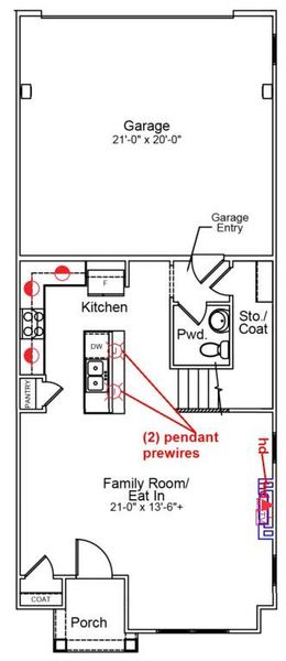2D floor plan layout of this home in Six Oaks, Summerville, SC (Image 5).