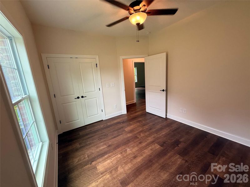 ...and has a large window and closet.