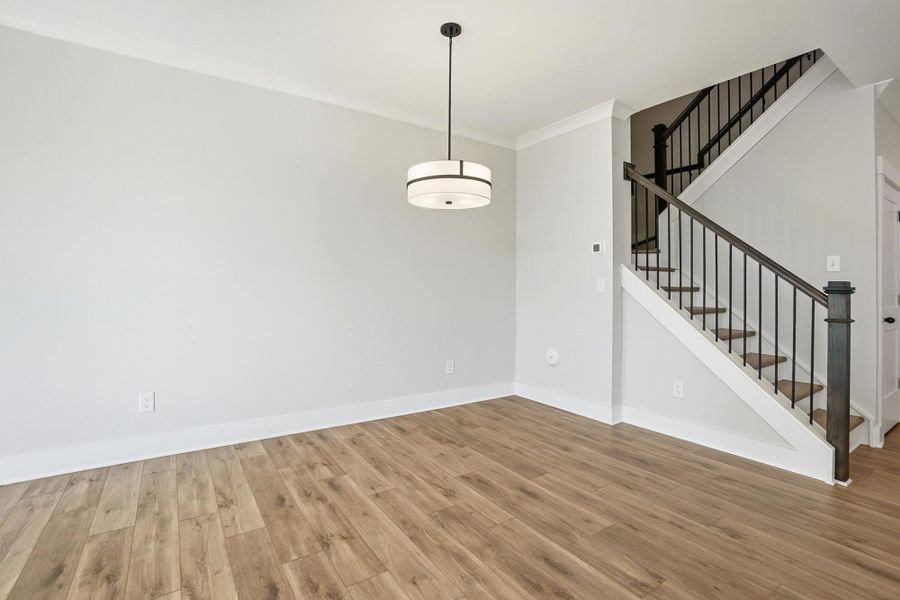 Spacious, unfurnished interior of a new home in Blythe Mill Townhomes, Waxhaw (Image 25). Spacious, unfurnished interior of a new home in Blythe Mill Townhomes, Waxhaw (Image 25).