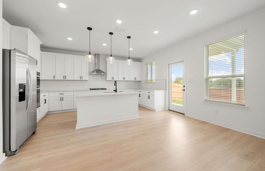 Furnished interior view inside a new home in Sunfield, Buda (Image 9).