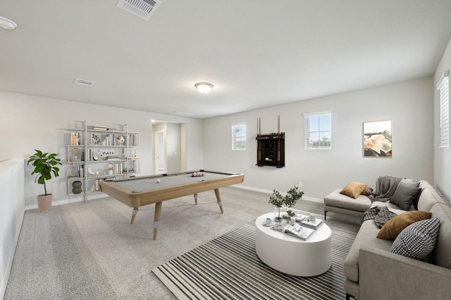 Photo is not of the actual home but is an inspirational photo of builder’s model home and may depict options, furnishings, and/or decorator features that are not included. Photo is not of the actual home but is an inspirational photo of builder’s model home and may depict options, furnishings, and/or decorator features that are not included.