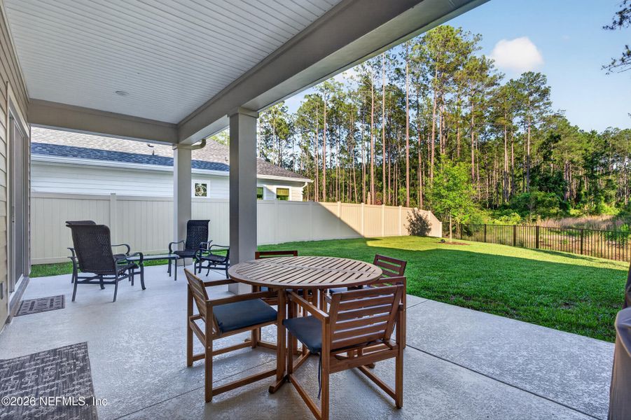 Exterior details and patio area of a home in , St. Johns (Image 36).