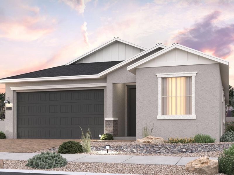 Representative exterior photo of a completed home built from the The Frontier by Davidson Homes LLC in North Ridge at Pronghorn Ranch, Prescott Valley, AZ (Image 5). Representative exterior photo of a completed home built from the The Frontier by Davidson Homes LLC in North Ridge at Pronghorn Ranch, Prescott Valley, AZ (Image 5).