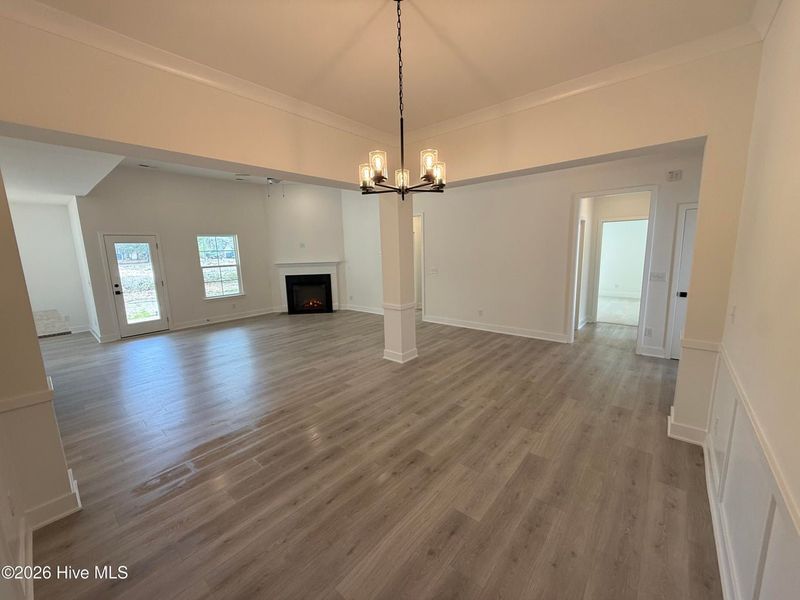 Spacious, unfurnished interior of a new home in Wood Creek Landing, Leland (Image 15). Spacious, unfurnished interior of a new home in Wood Creek Landing, Leland (Image 15).