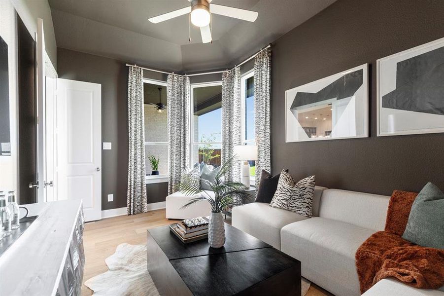 Furnished interior view inside a new home in Ridge Crossing, Waxahachie (Image 27).