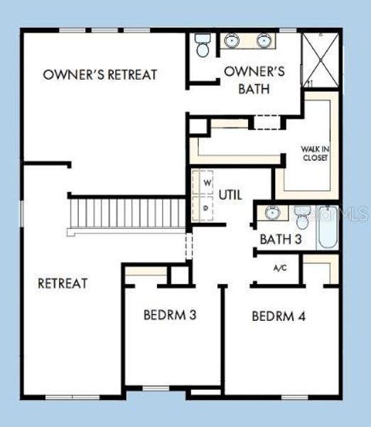 2D floor plan layout of this home in Waterset Tradition Series, Apollo Beach, FL (Image 2). 2D floor plan layout of this home in Waterset Tradition Series, Apollo Beach, FL (Image 2).