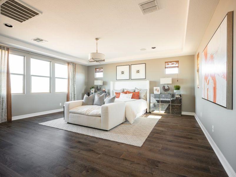 Furnished interior view inside a new home in Elegance at Eastmark, Mesa (Image 52).