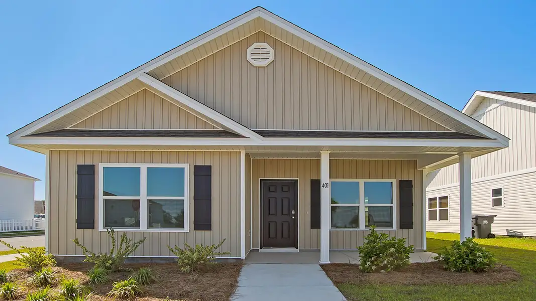 Representative exterior details of a home built from the Porter by D.R. Horton in Owl's Head East, Freeport (Image 3).