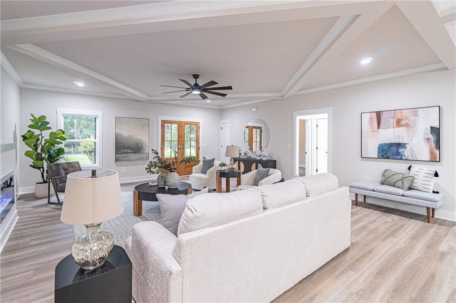 Furnished interior view inside a new home in , Braselton (Image 8).