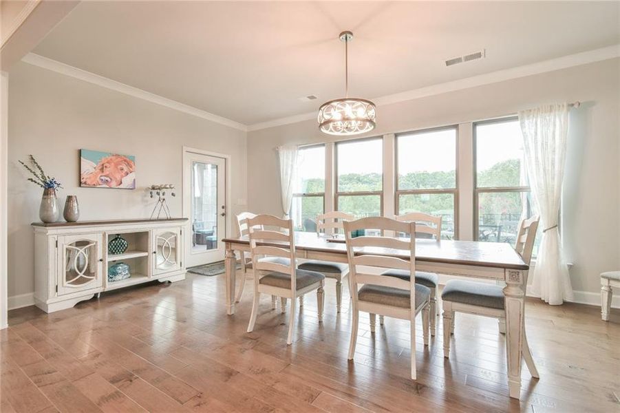 Furnished interior view inside a new home in , Hoschton (Image 25).