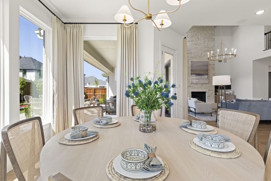 Representative furnished interior of a home built from the 6051 by Tradition Homes in StarView, Prosper (Image 32).