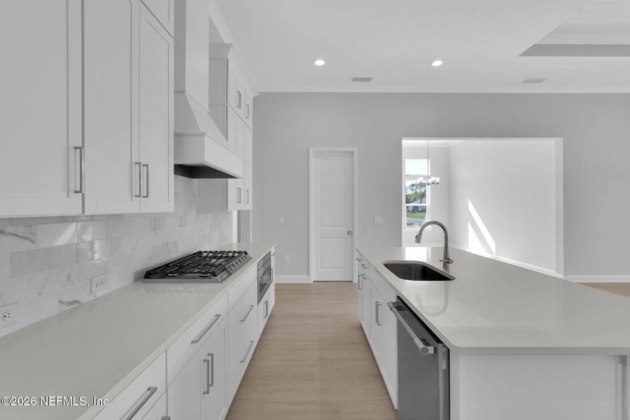 Furnished interior view inside a new home in Amelia National Country Club, Fernandina Beach (Image 6).
