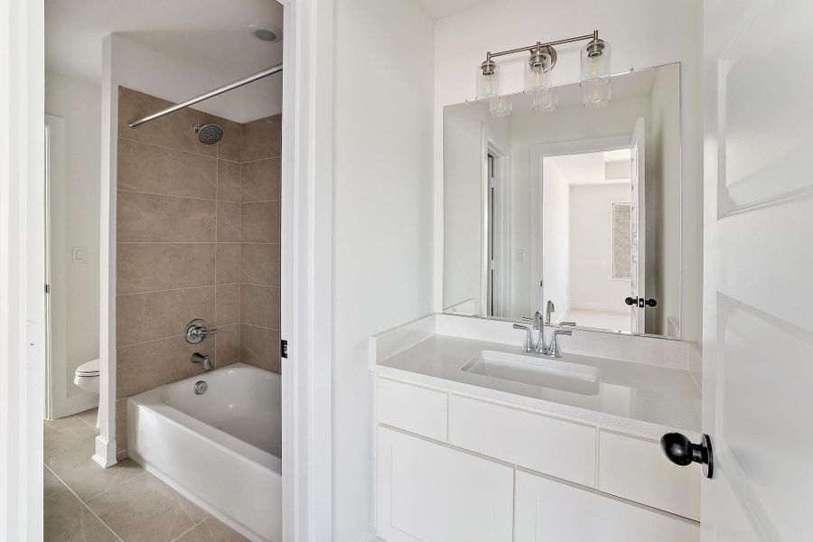 Furnished interior view inside a new home in Lakeside at Tessera - 50', Lago Vista (Image 10).