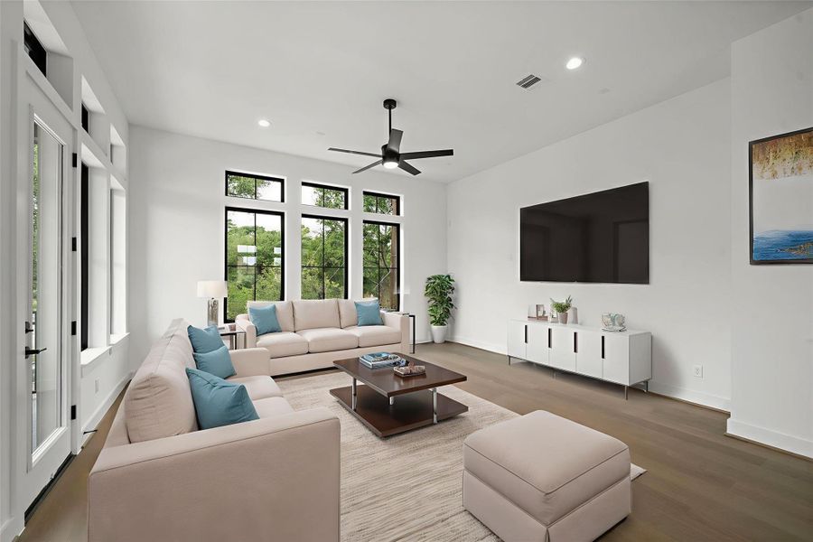 Furnished interior view inside a new home in Spring Valley Creek, Houston (Image 3).