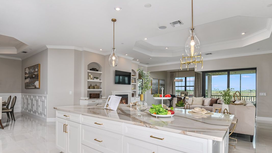 Furnished interior view inside a new home in Esplanade by the Islands Coach Homes, Naples (Image 10).