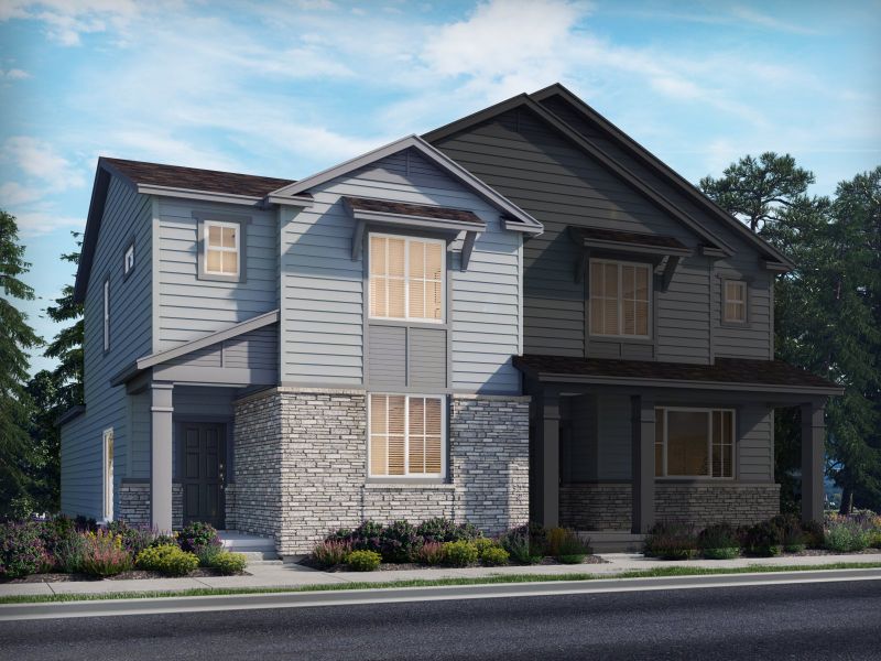 Representative exterior photo of a completed home built from the The Purgatory by Meritage Homes in York Station, Thornton, CO (Image 4). Representative exterior photo of a completed home built from the The Purgatory by Meritage Homes in York Station, Thornton, CO (Image 4).