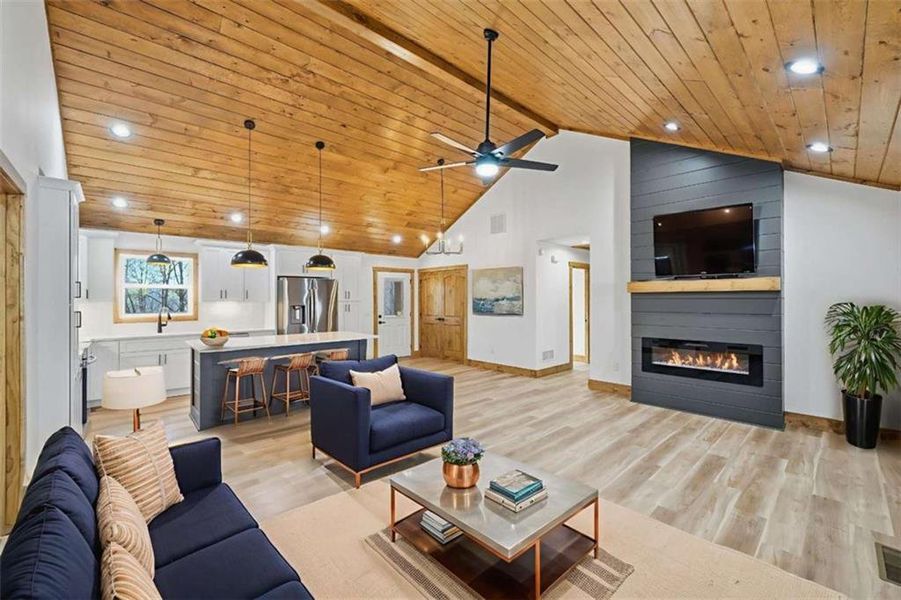 Furnished interior view inside a new home in , Ellijay (Image 7).