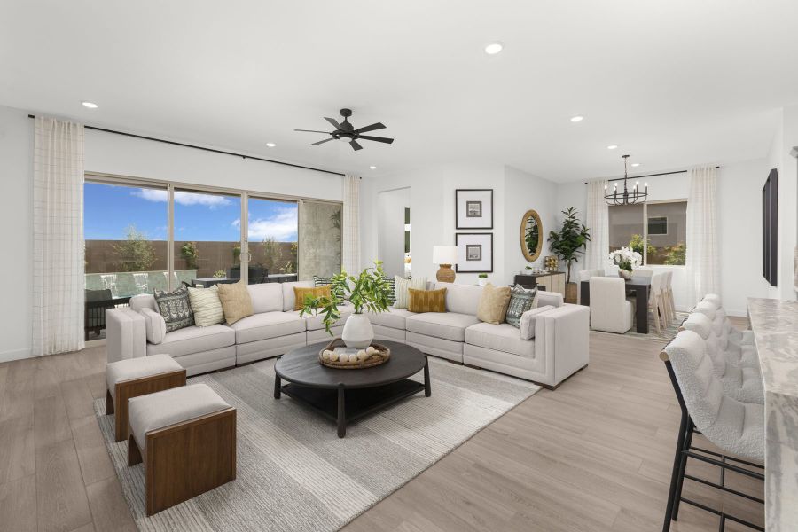 Representative furnished interior of a home built from the Currant by Mattamy Homes in White Tank Vistas, Waddell (Image 8).