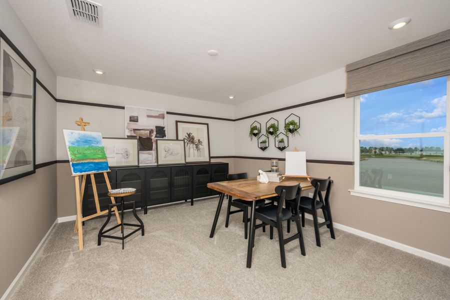 Representative furnished interior of a home built from the Myrtle by Mattamy Homes in Pasadena Ridge Master, Dade City (Image 18).