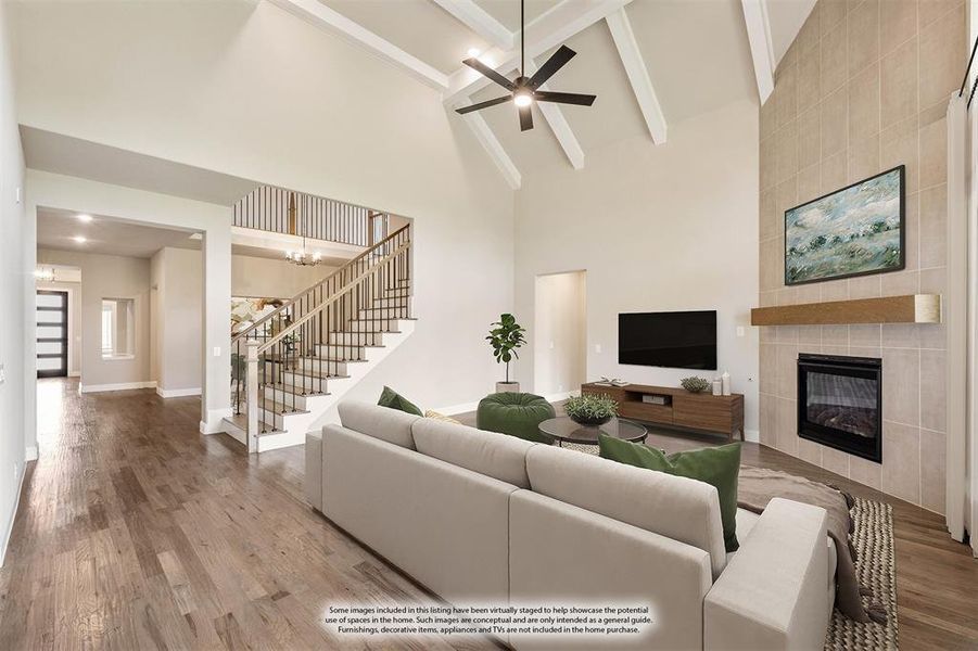 Furnished interior view inside a new home in Rockwood 90, Mansfield (Image 8). Furnished interior view inside a new home in Rockwood 90, Mansfield (Image 8).