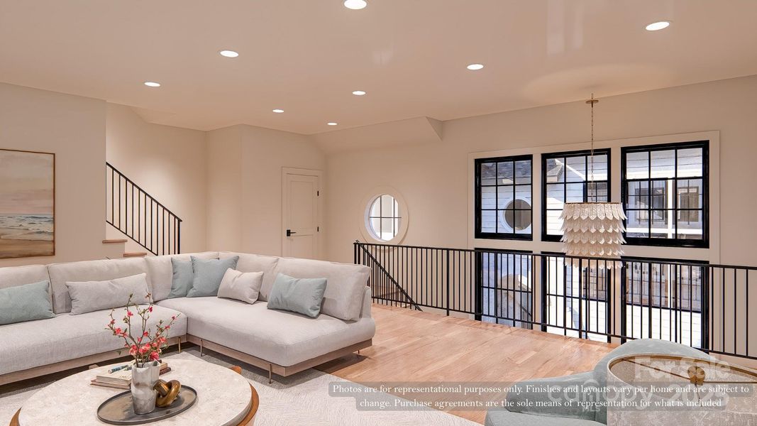 Furnished interior view inside a new home in , Charlotte (Image 13).