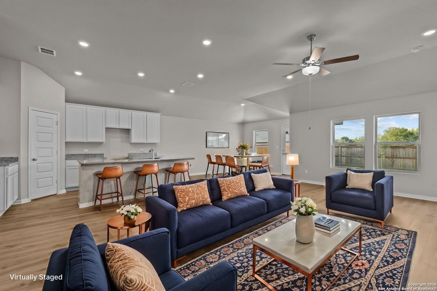 Furnished interior view inside a new home in Jordan's Ranch, San Antonio (Image 6).