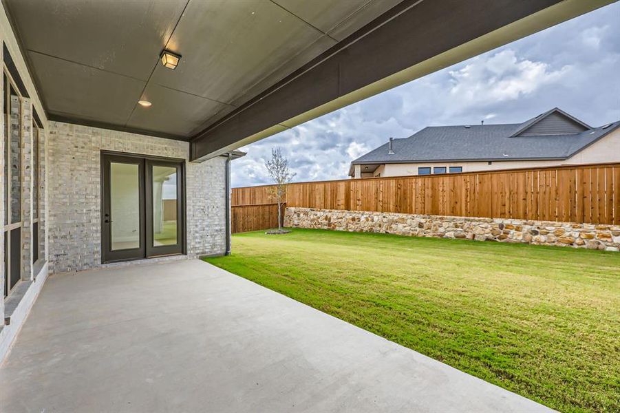 View of yard featuring a patio