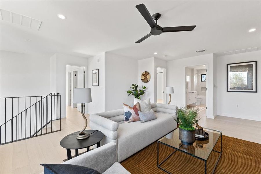 Upstairs living room