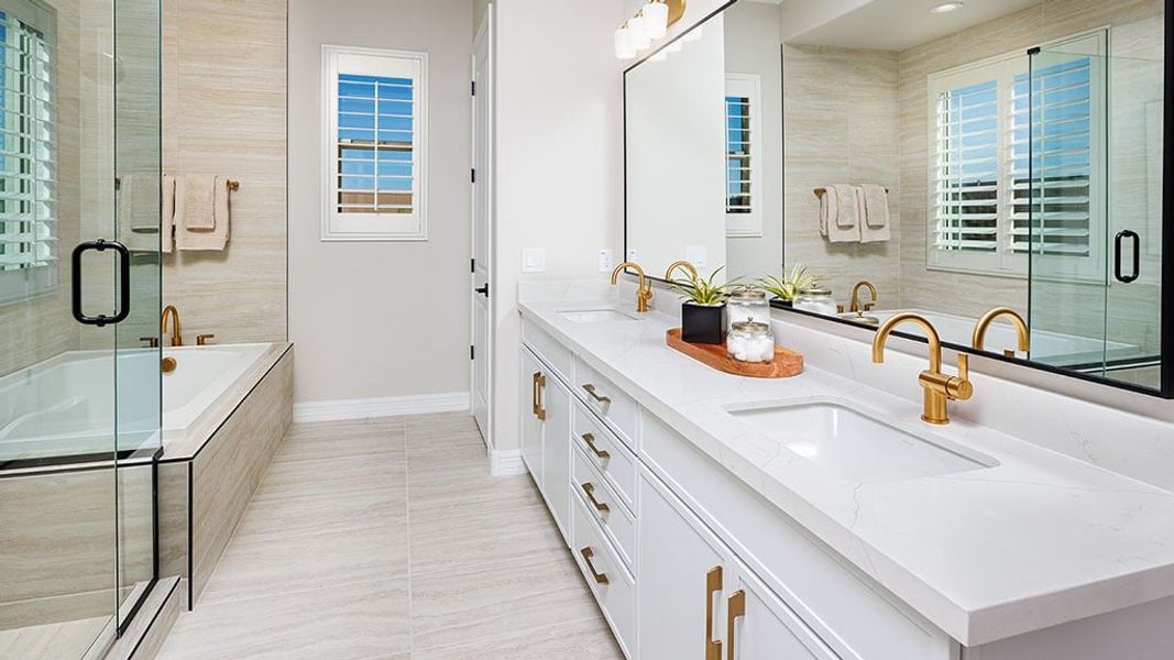 Representative furnished interior of a home built from the Everglade by Taylor Morrison in Saddleback, Peoria (Image 11).
